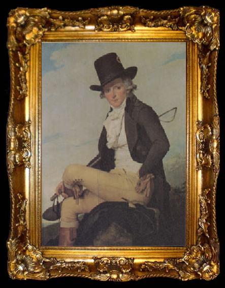 framed  Jacques-Louis  David Pierre Seriziat,Brother-in-Law of the Artist (mk05), ta009-2